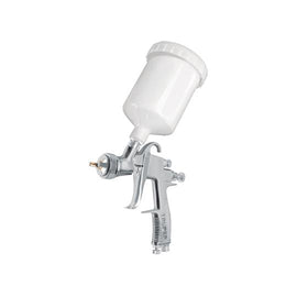 Pistola p/pintar gravedad LVLP vaso plastico, 1.7 mm, Truper