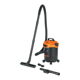 Aspiradora de solidos y liquidos, 3 gal, plastica, negra