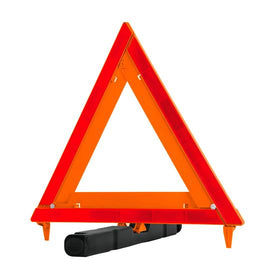 Triangulo de seguridad, 17', con estuche plastico, TRUPER