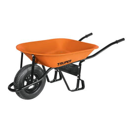 Carretilla 4.5 ft3 Neumatica, bastidor tubular, Truper