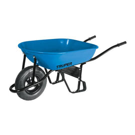 Carretilla 5.5 ft3 Neumatica, bastidor tubular, Truper