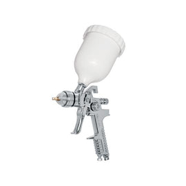 Pistola p/pintar gravedad HVLP vaso plastico, 1.7 mm, Truper