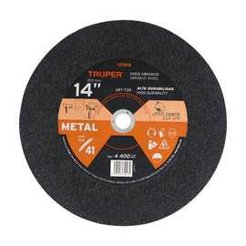 Disco Tipo 41 de 14' x 2.8 mm para corte de metal, Truper
