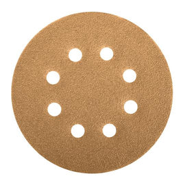 Paquete c/5 discos de lija 5' grano 40, 8 perforaciones