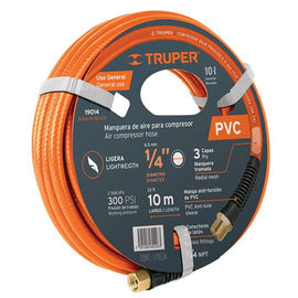 Manguera para compresor, de PVC, 10m x 1/4', Truper