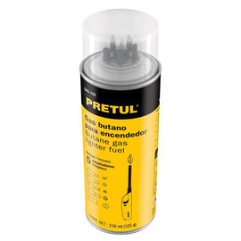 Lata de gas butano para encendedor, 125 g, PRETUL