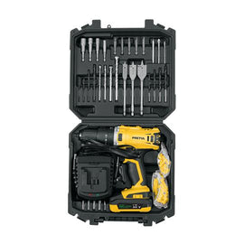 Kit rotomartillo inalambrico 1/2' 20V y 32 accesorios PRETUL