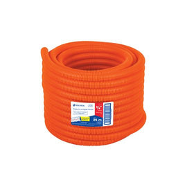 Metro de poliducto 3/4' corrugado flex. c/guia, rollo 25 m