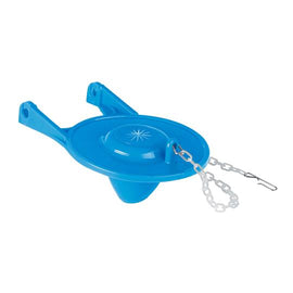 Sapo 3' para WC, PVC, azul, cadena plastica, Foset