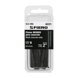 Blister con 20 clavos negros para concreto 2', Fiero