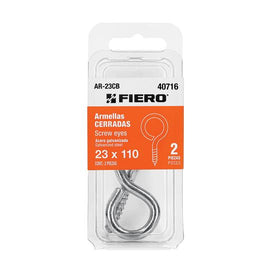 Blister con 2 armellas cerradas de 23 x 110, Fiero