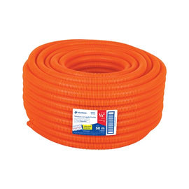 Metro de poliducto 3/4' corrugado flex. c/guia, rollo 50 m