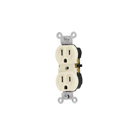 Contacto duplex, 2 polos 3 hilos, Standard, marfil, Volteck