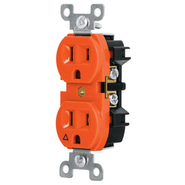 Contacto duplex, tierra aislada, 15 A, linea standard