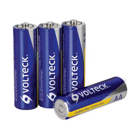 Blister con 4 pilas zinc-carbon AA, VOLTECK
