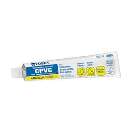 Cemento amarillo p/CPVC en tubo de 50 ml, baja presion,Foset